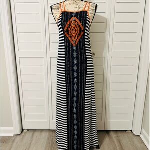 Boho Aztec Maxi Dress